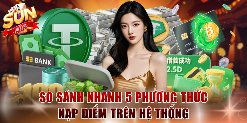 So sánh nhanh 5 phương thức nạp điểm trên hệ thống